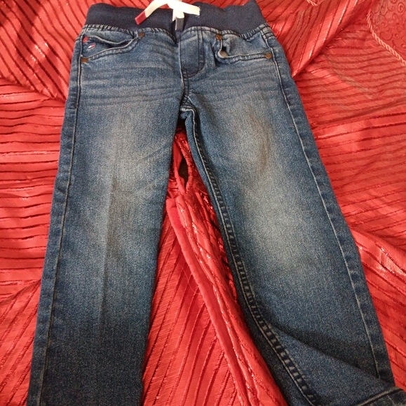Boys Tommy Hilfiger Drawstring Jeans - Picture 3 of 3